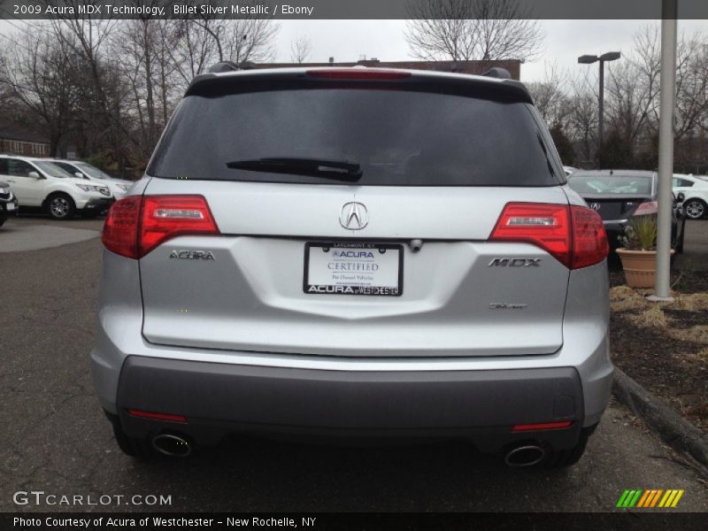 Billet Silver Metallic / Ebony 2009 Acura MDX Technology