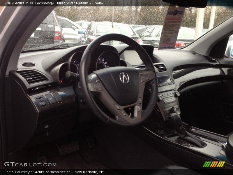 Billet Silver Metallic / Ebony 2009 Acura MDX Technology