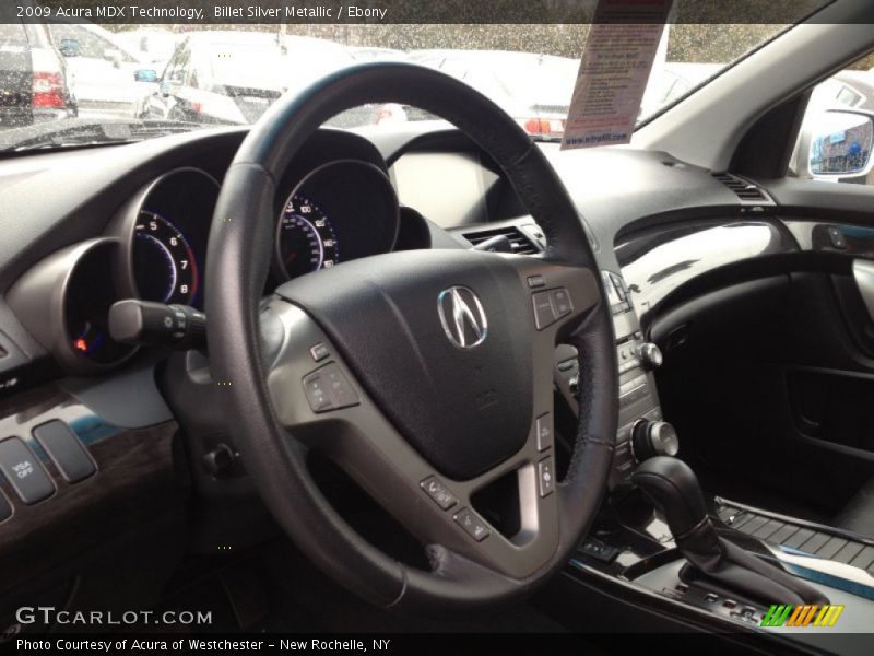 Billet Silver Metallic / Ebony 2009 Acura MDX Technology