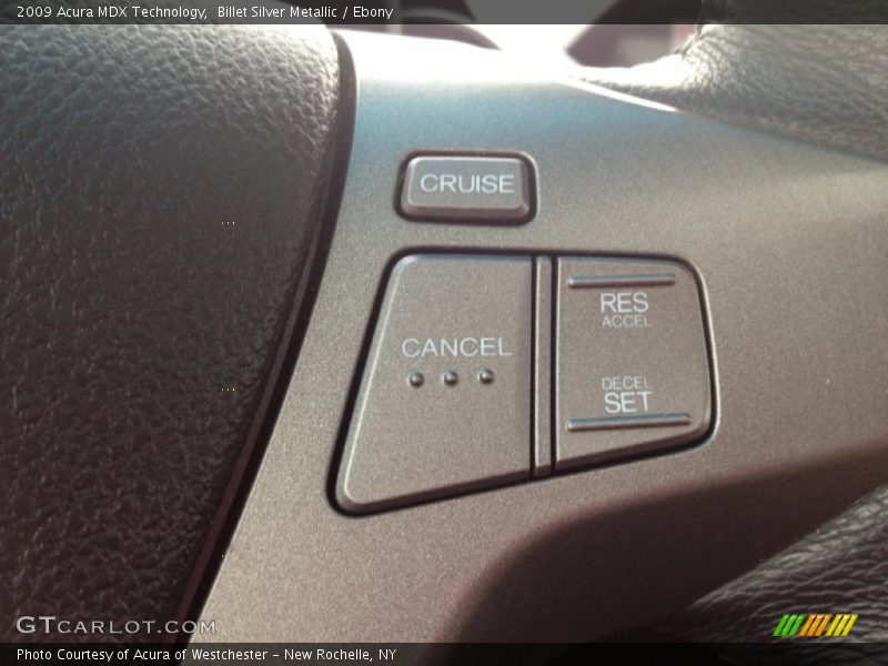 Billet Silver Metallic / Ebony 2009 Acura MDX Technology