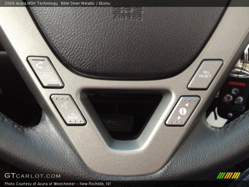 Billet Silver Metallic / Ebony 2009 Acura MDX Technology