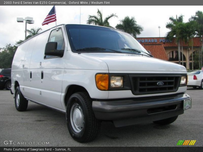 Oxford White / Medium Flint 2003 Ford E Series Van E150 Commercial