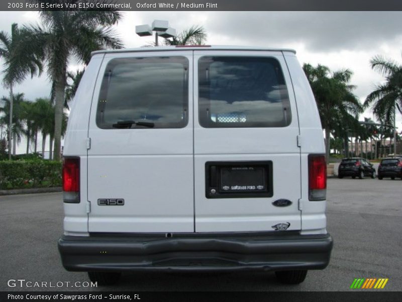 Oxford White / Medium Flint 2003 Ford E Series Van E150 Commercial