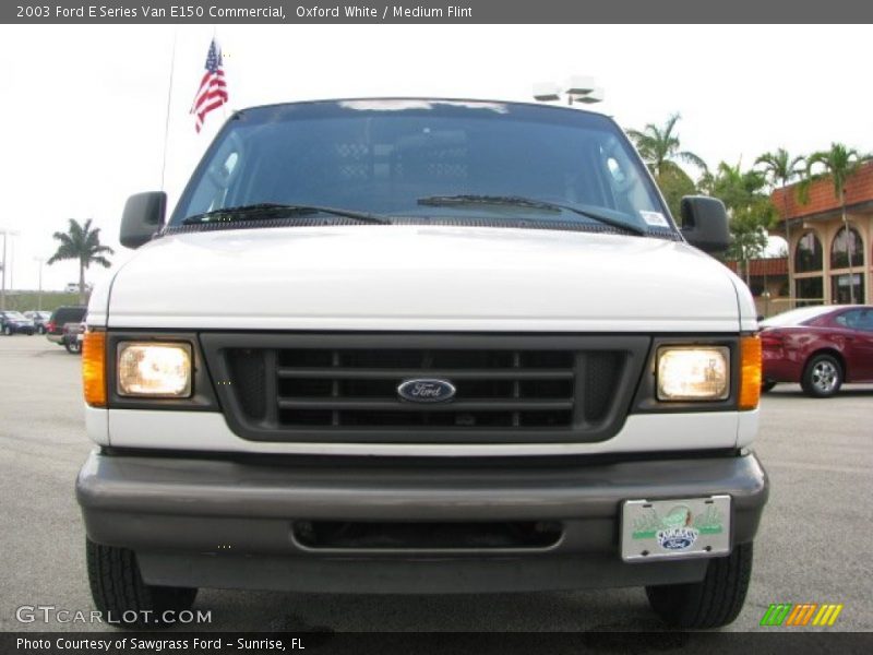 Oxford White / Medium Flint 2003 Ford E Series Van E150 Commercial
