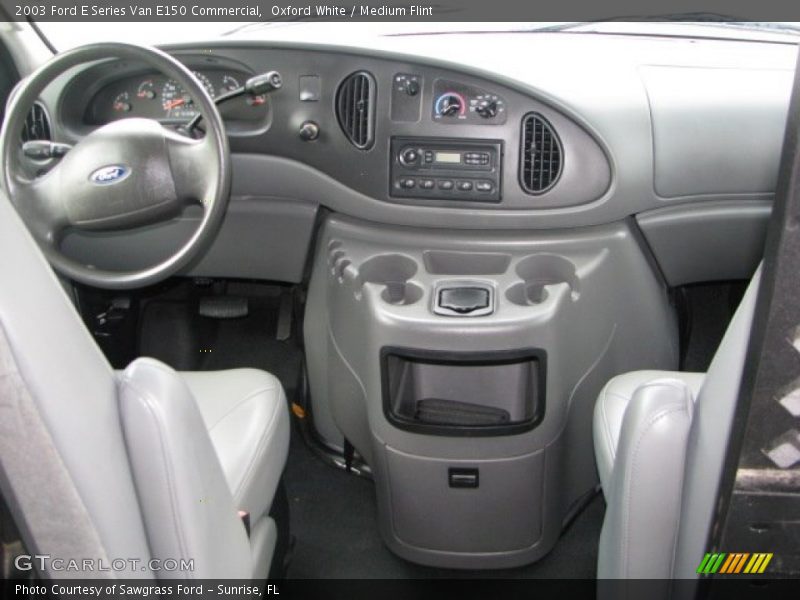 Oxford White / Medium Flint 2003 Ford E Series Van E150 Commercial