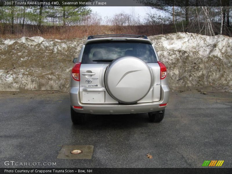 Savannah Metallic / Taupe 2007 Toyota RAV4 Limited 4WD