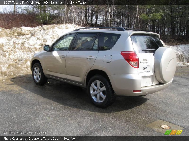 Savannah Metallic / Taupe 2007 Toyota RAV4 Limited 4WD
