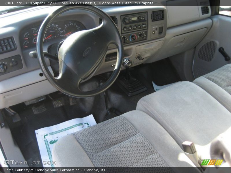  2001 F350 Super Duty XL SuperCab 4x4 Chassis Medium Graphite Interior