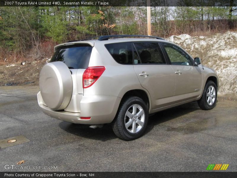 Savannah Metallic / Taupe 2007 Toyota RAV4 Limited 4WD