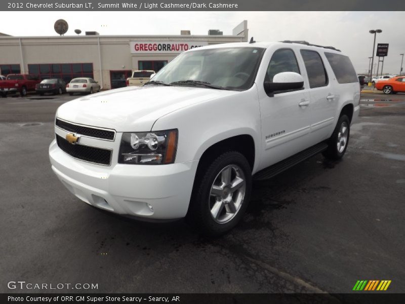 Summit White / Light Cashmere/Dark Cashmere 2012 Chevrolet Suburban LT