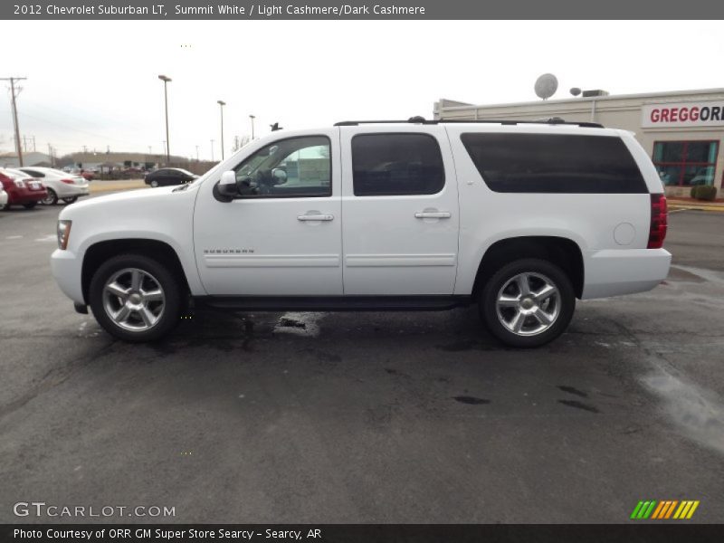 Summit White / Light Cashmere/Dark Cashmere 2012 Chevrolet Suburban LT