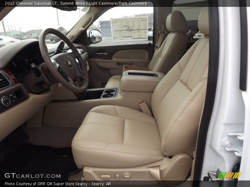 Summit White / Light Cashmere/Dark Cashmere 2012 Chevrolet Suburban LT