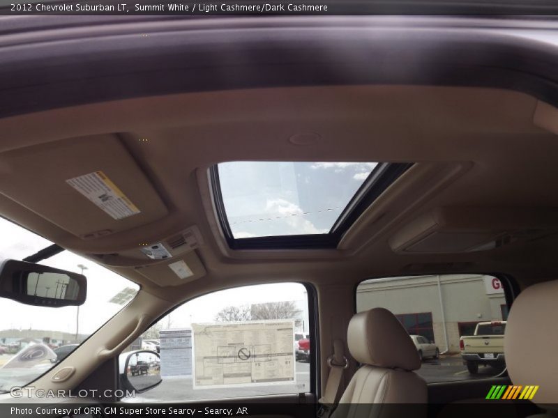 Summit White / Light Cashmere/Dark Cashmere 2012 Chevrolet Suburban LT