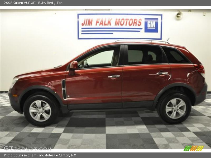 Ruby Red / Tan 2008 Saturn VUE XE