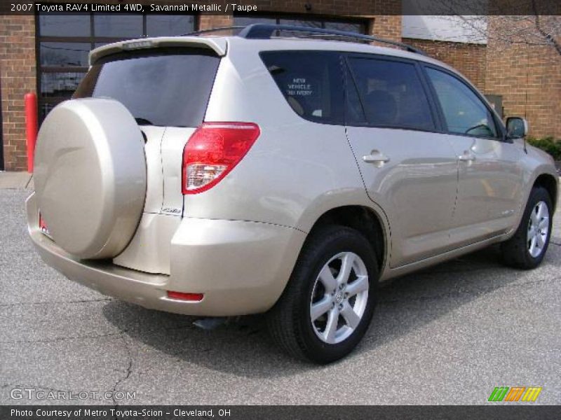Savannah Metallic / Taupe 2007 Toyota RAV4 Limited 4WD