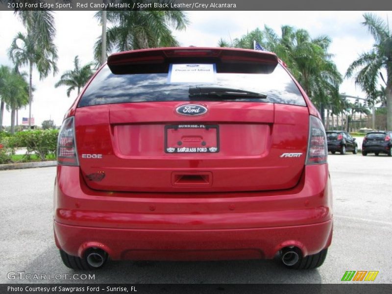 Red Candy Metallic / Sport Black Leather/Grey Alcantara 2010 Ford Edge Sport
