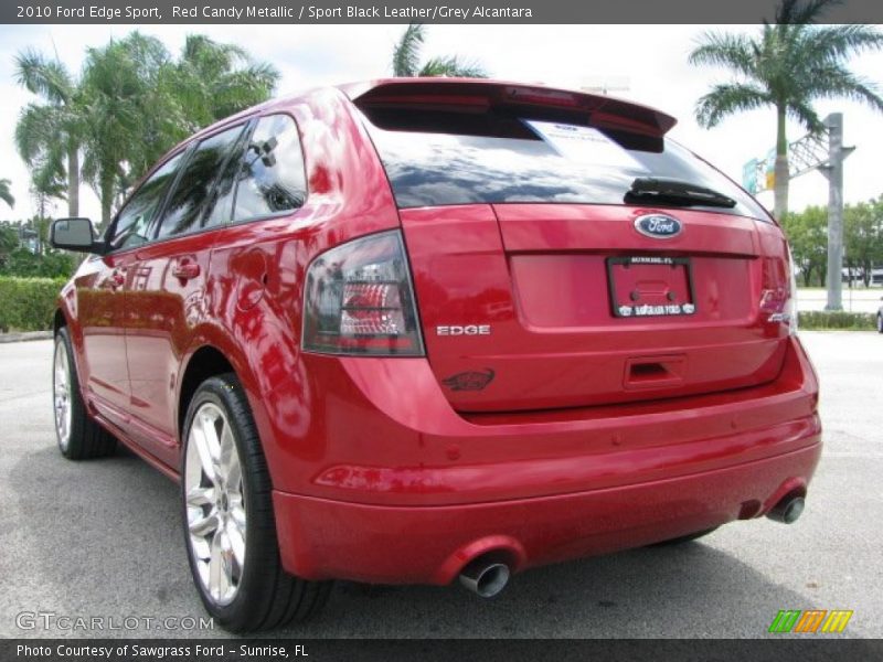 Red Candy Metallic / Sport Black Leather/Grey Alcantara 2010 Ford Edge Sport