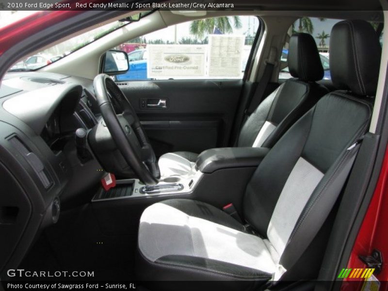 Red Candy Metallic / Sport Black Leather/Grey Alcantara 2010 Ford Edge Sport