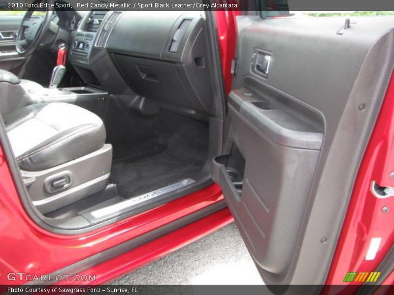 Red Candy Metallic / Sport Black Leather/Grey Alcantara 2010 Ford Edge Sport