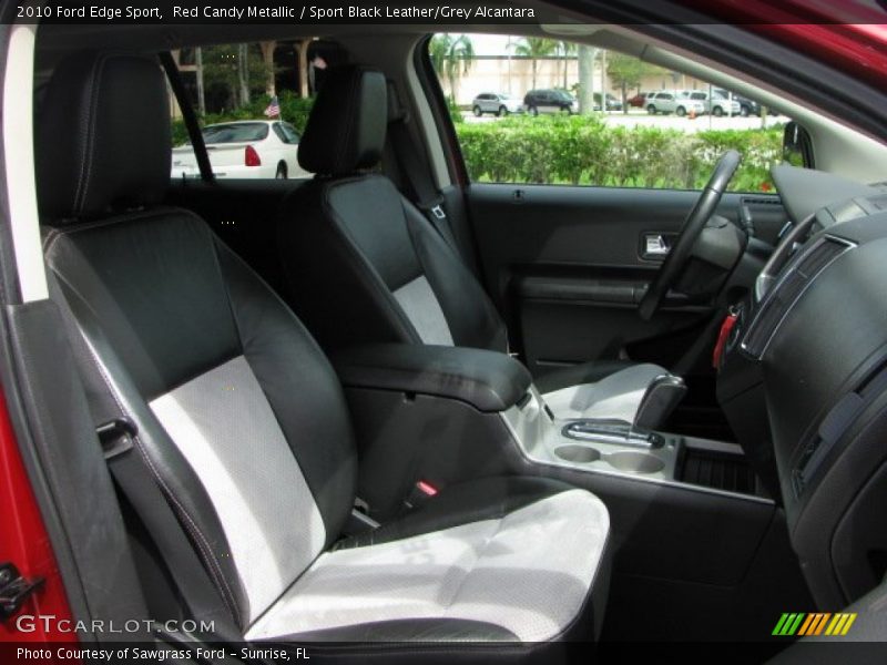Red Candy Metallic / Sport Black Leather/Grey Alcantara 2010 Ford Edge Sport