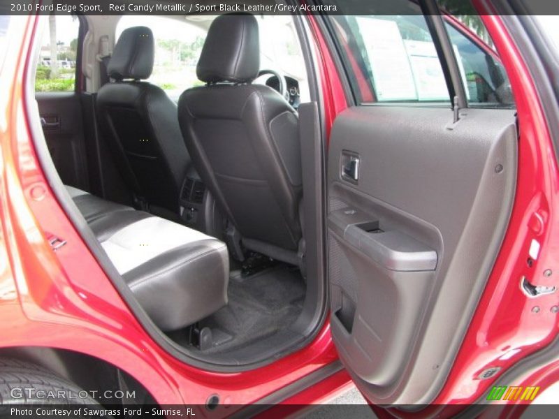 Red Candy Metallic / Sport Black Leather/Grey Alcantara 2010 Ford Edge Sport
