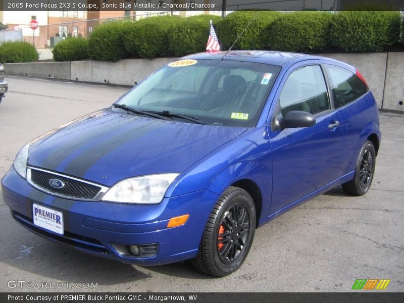 Sonic Blue Metallic / Charcoal/Charcoal 2005 Ford Focus ZX3 S Coupe