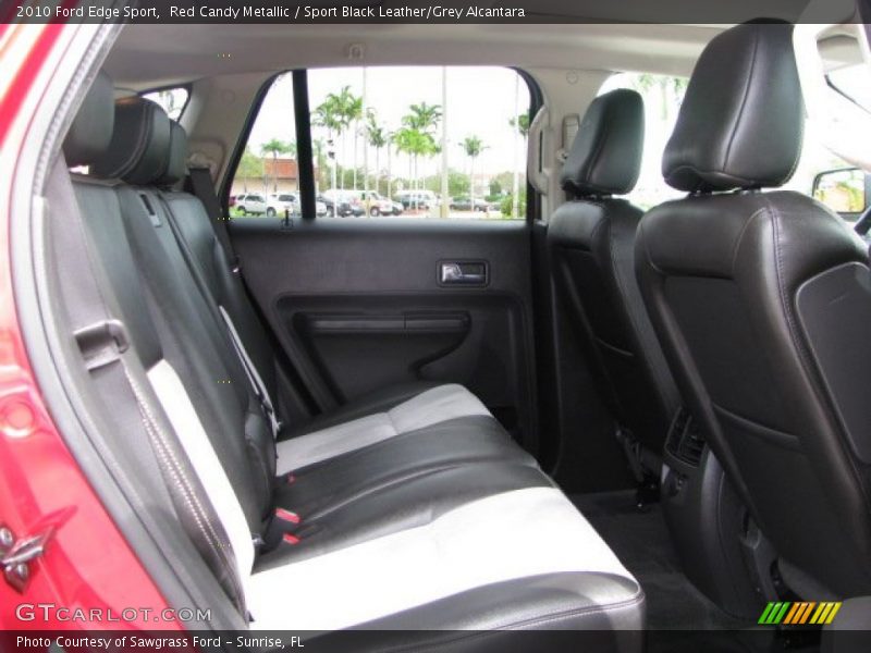 Red Candy Metallic / Sport Black Leather/Grey Alcantara 2010 Ford Edge Sport