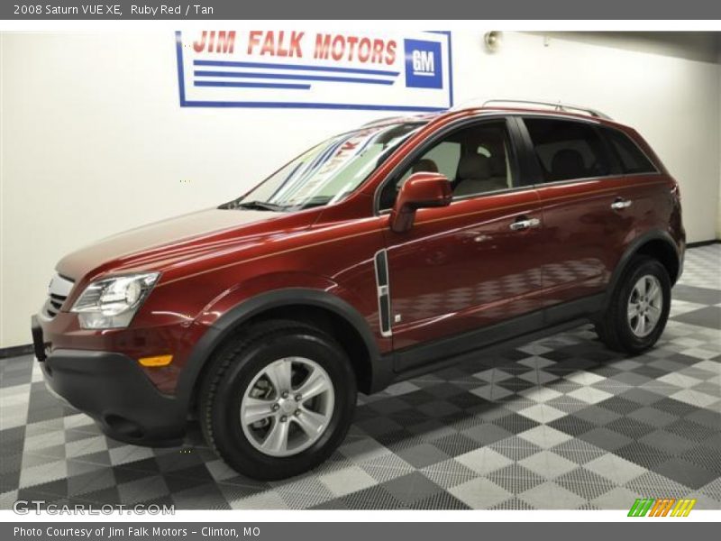 Ruby Red / Tan 2008 Saturn VUE XE