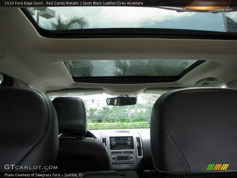 Red Candy Metallic / Sport Black Leather/Grey Alcantara 2010 Ford Edge Sport