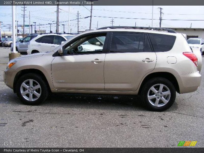 Savannah Metallic / Taupe 2007 Toyota RAV4 Limited 4WD