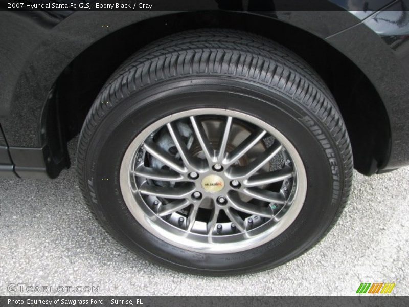 Ebony Black / Gray 2007 Hyundai Santa Fe GLS