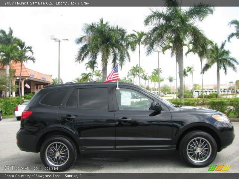 Ebony Black / Gray 2007 Hyundai Santa Fe GLS