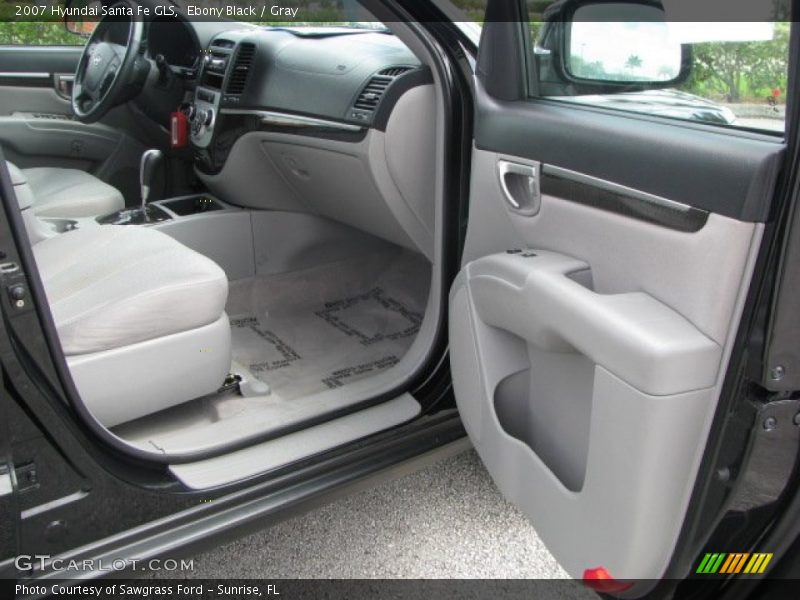 Ebony Black / Gray 2007 Hyundai Santa Fe GLS