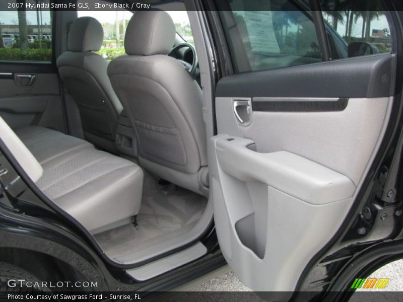 Ebony Black / Gray 2007 Hyundai Santa Fe GLS