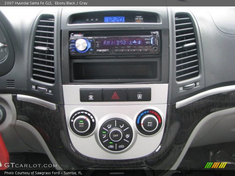 Ebony Black / Gray 2007 Hyundai Santa Fe GLS