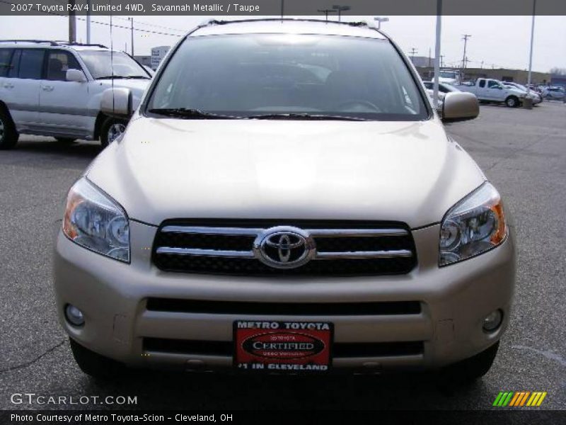 Savannah Metallic / Taupe 2007 Toyota RAV4 Limited 4WD