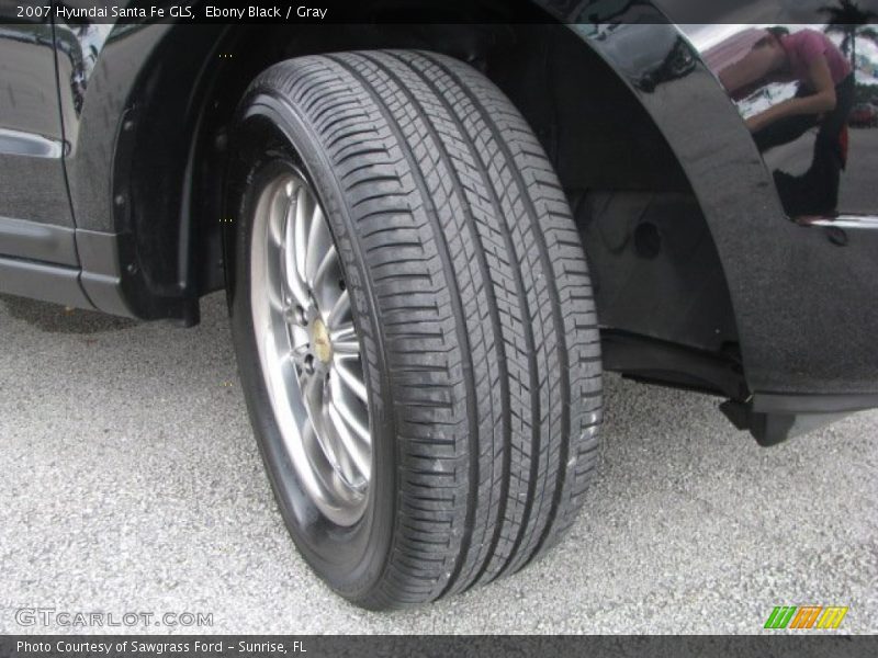 Ebony Black / Gray 2007 Hyundai Santa Fe GLS