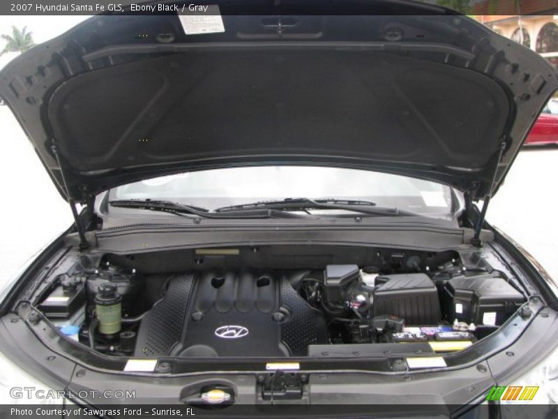 Ebony Black / Gray 2007 Hyundai Santa Fe GLS