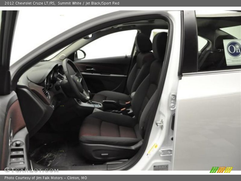 Summit White / Jet Black/Sport Red 2012 Chevrolet Cruze LT/RS