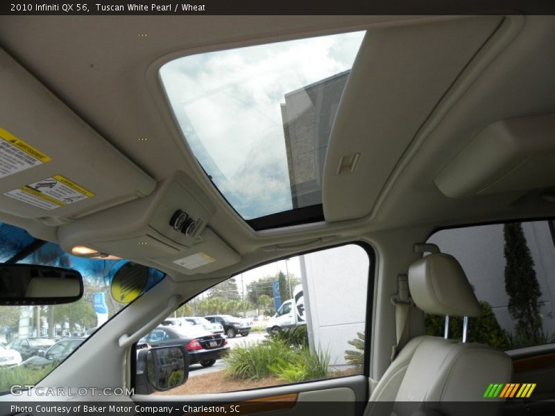 Tuscan White Pearl / Wheat 2010 Infiniti QX 56