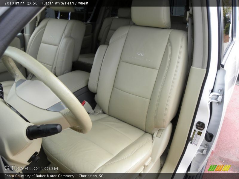 Tuscan White Pearl / Wheat 2010 Infiniti QX 56