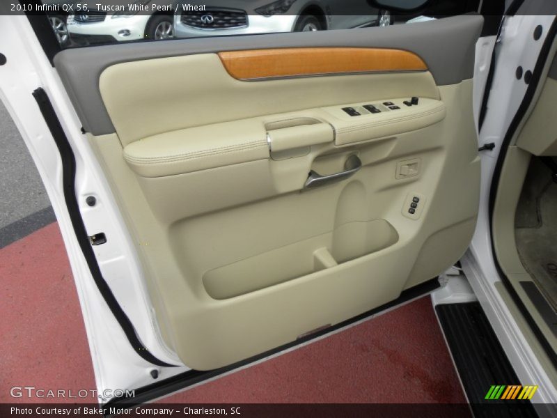 Tuscan White Pearl / Wheat 2010 Infiniti QX 56