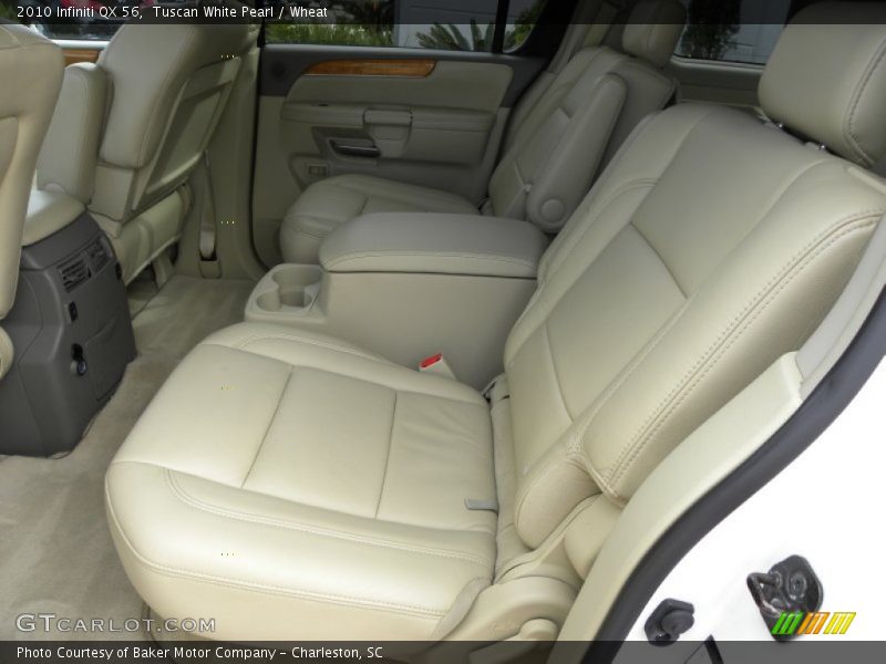 Tuscan White Pearl / Wheat 2010 Infiniti QX 56