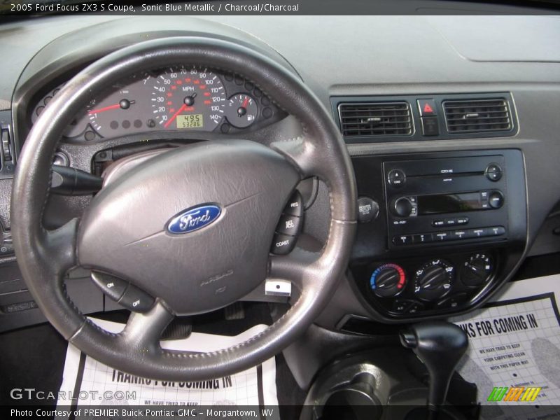 Sonic Blue Metallic / Charcoal/Charcoal 2005 Ford Focus ZX3 S Coupe