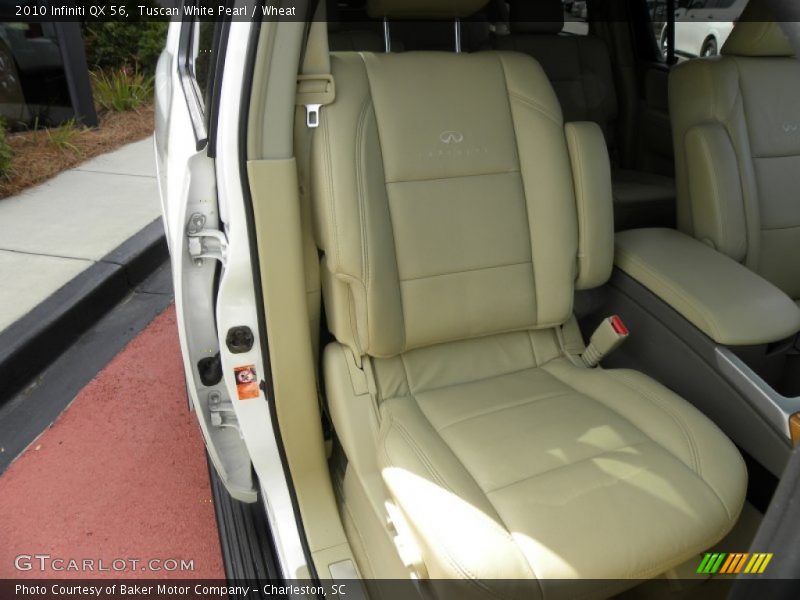 Tuscan White Pearl / Wheat 2010 Infiniti QX 56