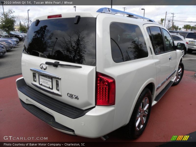 Tuscan White Pearl / Wheat 2010 Infiniti QX 56