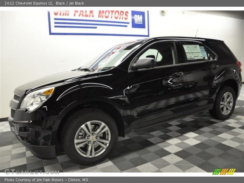 Black / Jet Black 2012 Chevrolet Equinox LS