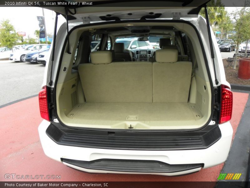 Tuscan White Pearl / Wheat 2010 Infiniti QX 56