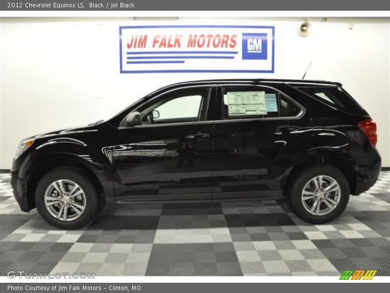 Black / Jet Black 2012 Chevrolet Equinox LS