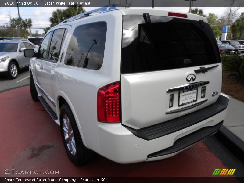 Tuscan White Pearl / Wheat 2010 Infiniti QX 56